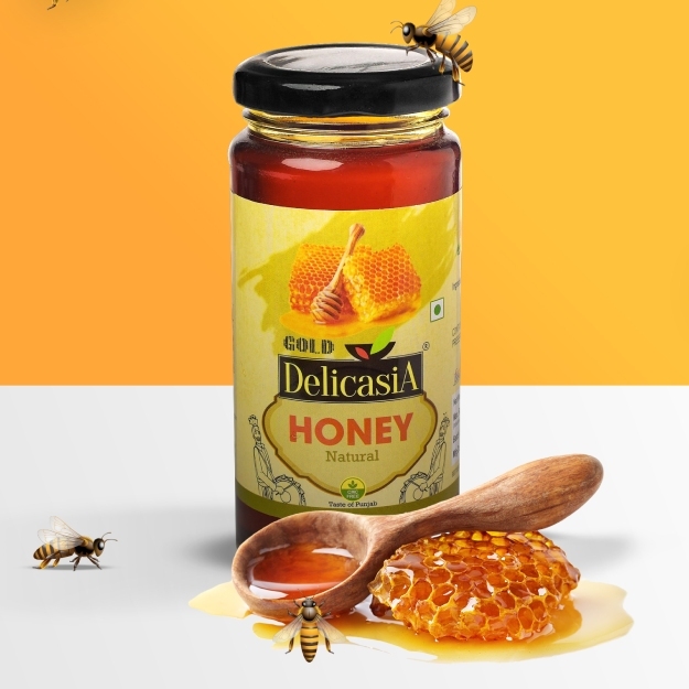 delicasia honey label design