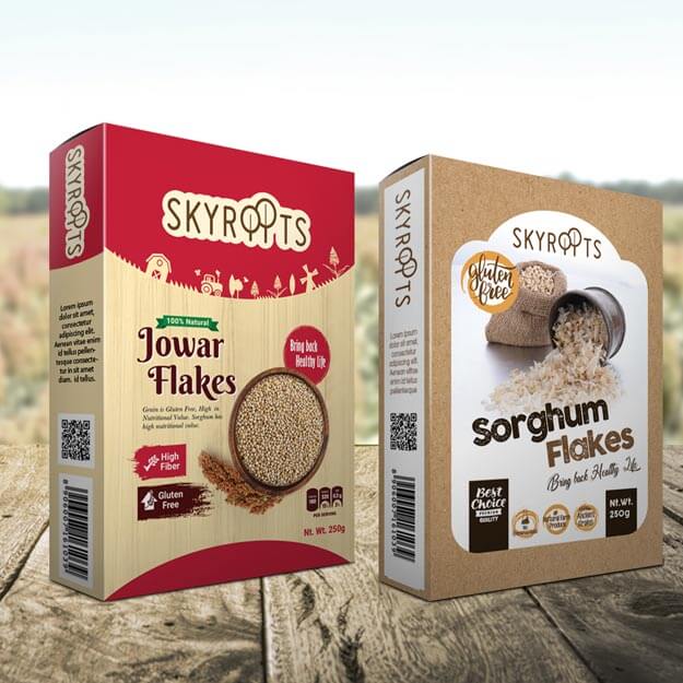 sorgrum-jwar flakes boxes food packaging